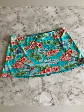 Tropical Floral Hawaiian bathing suit wrap